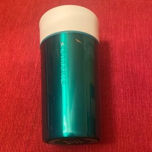 Starbucks 2015 Metallic Green Stainless Steel Ceramic Hybrid Tumbler 12 oz